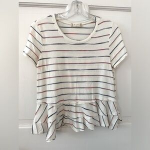 Women’s Altar’d State Striped Peplum Tee